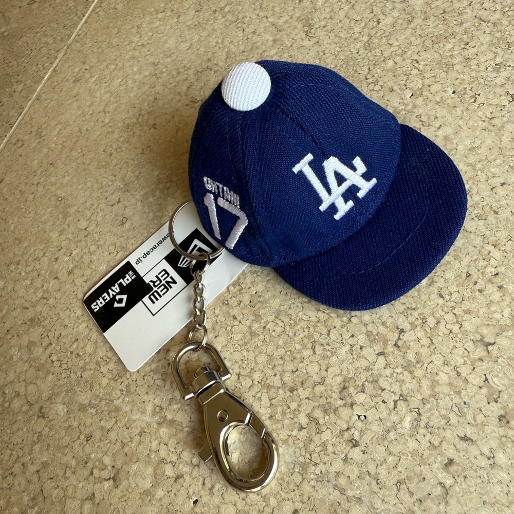 New Era #17 Shohei Ohtani Dodgers Baseball Cap Keychain